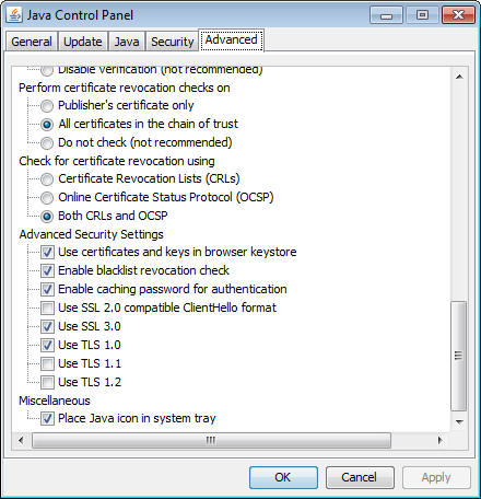 Advanced Network Settings panel, third part